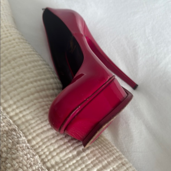 Yves Saint Laurent Women's Pink Platform Heels - Picture 6 of 8